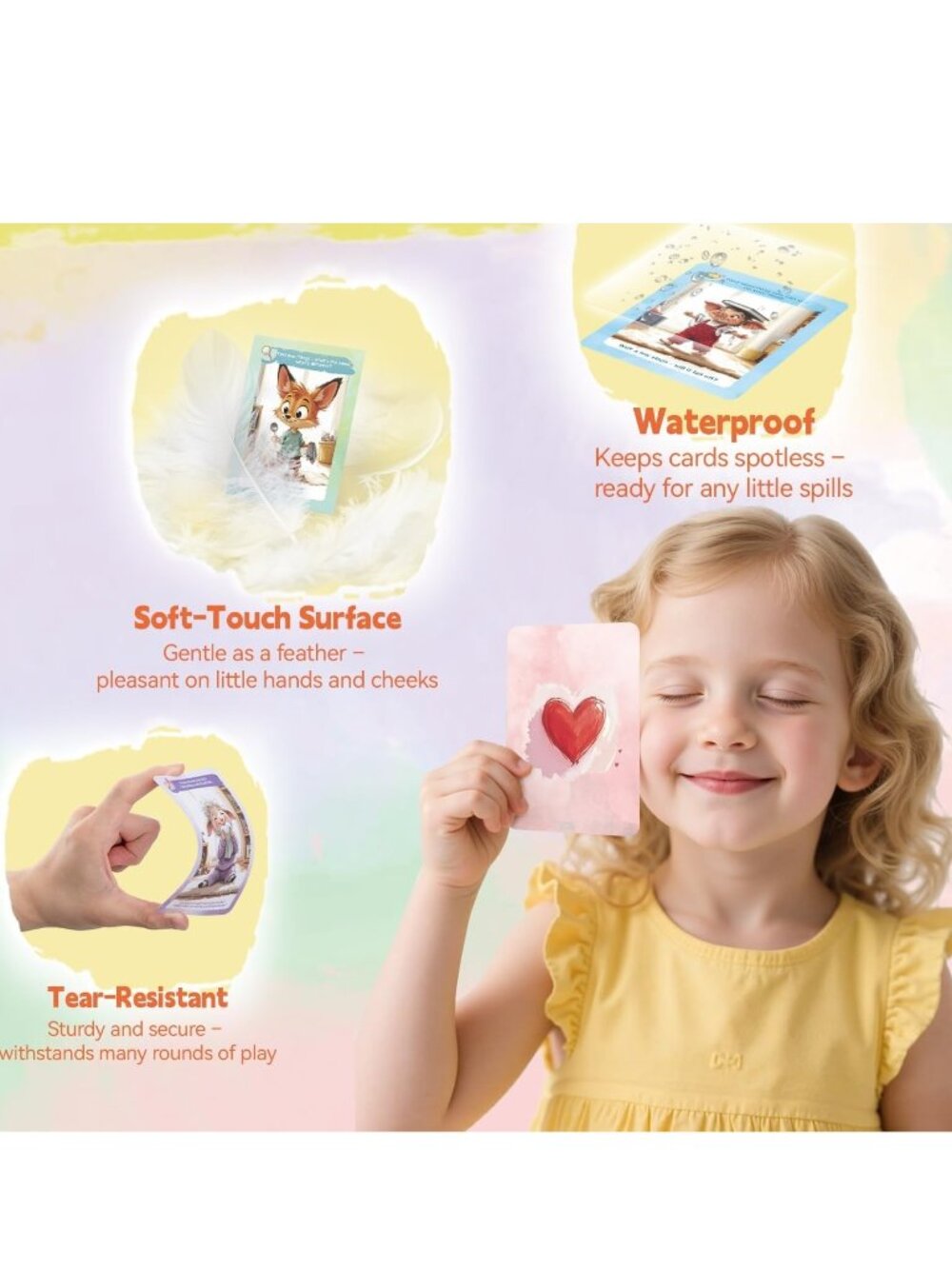 Discovery Emotions Actions Feelings Montessori Educational Flash Cards 3+ - Picture 3 of 16